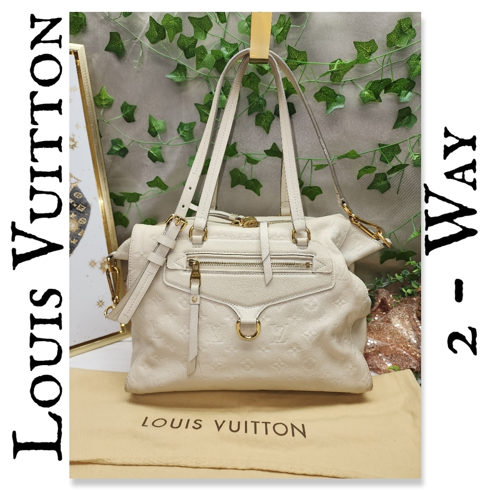 Authentic Louis Vuitton Empreinte Lumineuse PM Beige W/ Dust Bag & Lock/Key